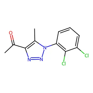 1-[1-(2,3-dichlorophenyl)-5-methyl-1H-1,2,3-triazol-4-yl]ethan-1-one structure