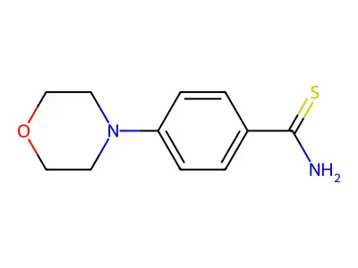 4-Morpholinobenzenecarbothioamide structure