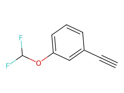 1-(Difluoromethoxy)-3-ethynylbenzene structure
