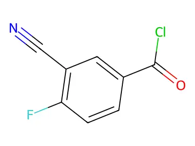 3-Cyano-4-fluorobenzoyl chloride structure