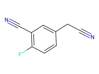 3-Cyano-4-fluorobenzylcyanide structure