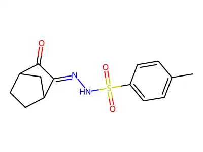 4-methyl-N-[(3-oxo-2-bicyclo[2.2.1]heptanylidene)amino]benzenesulfonamide structure