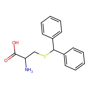 Cysteine, S-diphenylmethyl-, L- structure