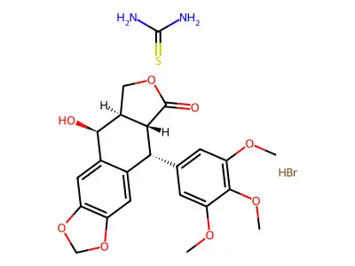 Epipodophyllotoxin thiuronium bromide structure