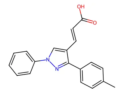3-(1-Phenyl-3-p-tolyl-1H-pyrazol-4-yl)-acrylic acid structure