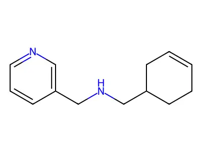 N-(cyclohex-3-en-1-ylmethyl)-N-(pyridin-3-ylmethyl)amine structure