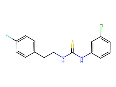 1-(3-Chlorophenyl)-3-[2-(4-fluorophenyl)ethyl]thiourea structure