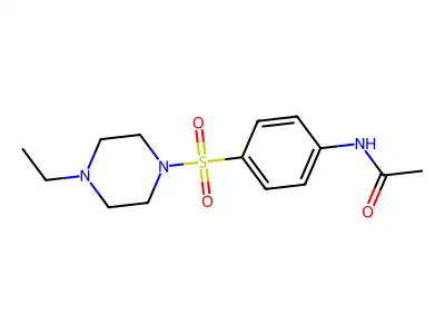 Acetamide, N-[4-[(4-ethyl-1-piperazinyl)sulfonyl]phenyl]- structure