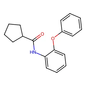 N-(2-phenoxyphenyl)cyclopentanecarboxamide structure