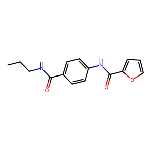 N-[4-(propylcarbamoyl)phenyl]furan-2-carboxamide structure