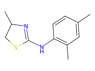 N-(2,4-dimethylphenyl)-4-methyl-4,5-dihydro-1,3-thiazol-2-amine structure