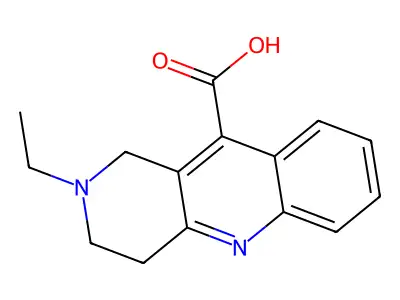 2-Ethyl-1,2,3,4-tetrahydro-benzo[b][1,6]naphthyridine-10-carboxylic acid structure