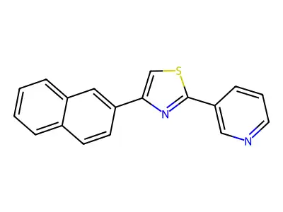 3-[4-(Naphthalen-2-yl)-1,3-thiazol-2-yl]pyridine structure