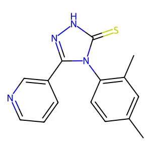 4-(2,4-dimethylphenyl)-5-(pyridin-3-yl)-4H-1,2,4-triazole-3-thiol structure