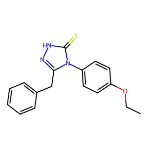 5-benzyl-4-(4-ethoxyphenyl)-4H-1,2,4-triazole-3-thiol structure