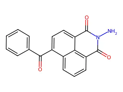 2-Amino-6-benzoyl-benzo[de]isoquinoline-1,3-dione structure