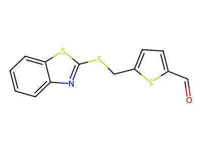 5-(1,3-Benzothiazol-2-ylsulfanylmethyl)thiophene-2-carbaldehyde structure