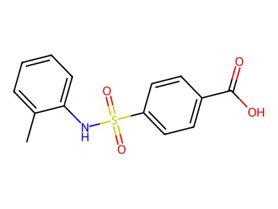 4-((2-Methylphenyl)sulfamoyl)benzoic acid structure