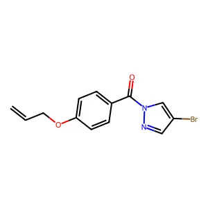 (4-Bromopyrazol-1-yl)-(4-prop-2-enoxyphenyl)methanone structure