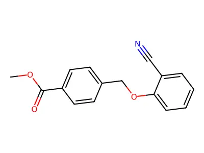 Methyl 4-((2-cyanophenoxy)methyl)benzoate structure