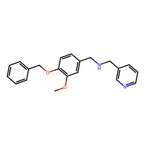 (4-Benzyloxy-3-methoxy-benzyl)-pyridin-3-ylmethyl-amine structure