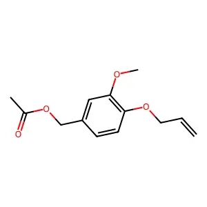 4-(Allyloxy)-3-methoxybenzyl acetate structure