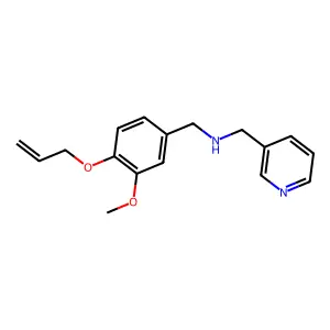 (4-Allyloxy-3-methoxy-benzyl)-pyridin-3-ylmethyl-amine structure