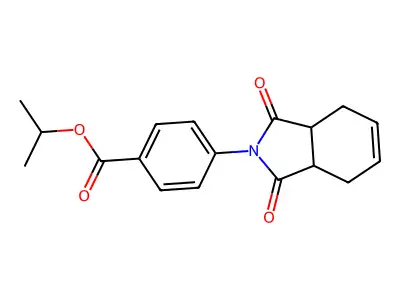 propan-2-yl 4-(1,3-dioxo-1,3,3a,4,7,7a-hexahydro-2H-isoindol-2-yl)benzoate structure