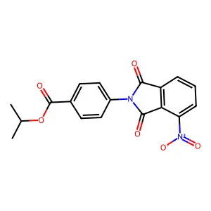 propan-2-yl 4-(4-nitro-1,3-dioxo-1,3-dihydro-2H-isoindol-2-yl)benzoate structure