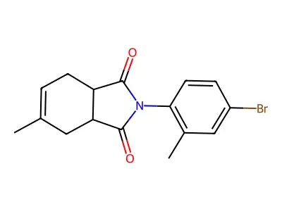 2-(4-Bromo-2-methylphenyl)-5-methyl-3a,4,7,7a-tetrahydroisoindole-1,3-dione structure