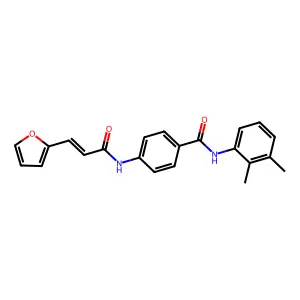 N-(2,3-dimethylphenyl)-4-[[(E)-3-(furan-2-yl)prop-2-enoyl]amino]benzamide structure