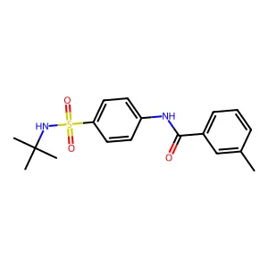 N-[4-(tert-butylsulfamoyl)phenyl]-3-methylbenzamide structure
