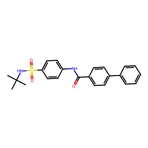 N-[4-(tert-butylsulfamoyl)phenyl]-4-phenylbenzamide structure