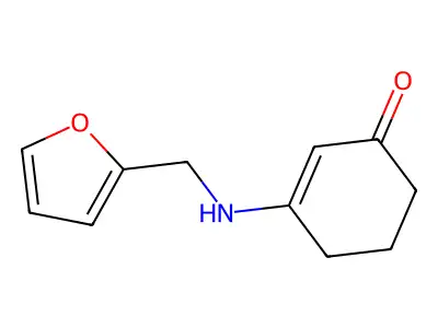 3-[(2-Furylmethyl)amino]cyclohex-2-en-1-one structure