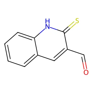 2-Sulfanylidene-1,2-dihydroquinoline-3-carbaldehyde structure