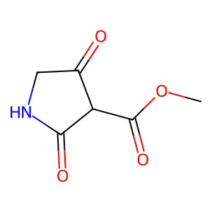 3-Pyrrolidinecarboxylic acid, 2,4-dioxo-, methyl ester structure