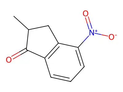 2-Methyl-4-nitro-1-indanone structure