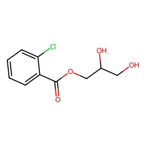 2,3-Dihydroxypropyl 2-chlorobenzoate structure
