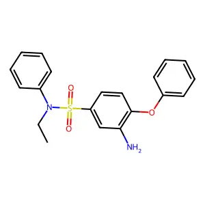 3-氨基-N-乙基-4-苯氧基-N-苯基苯磺酰胺 structure