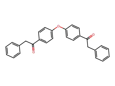 2-Phenyl-1-[4-[4-(2-phenylacetyl)phenoxy]phenyl]ethanone structure