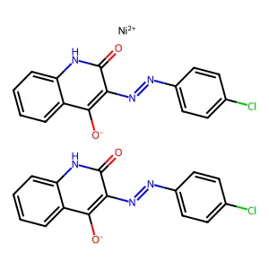 Nickel azo yellow structure