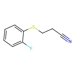 3-[(2-Fluorophenyl)sulfanyl]propanenitrile structure