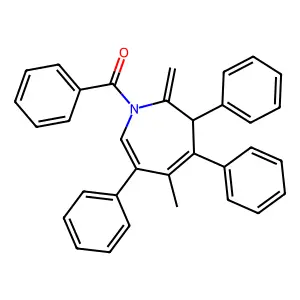 (5-methyl-2-methylidene-3,4,6-triphenyl-3H-azepin-1-yl)-phenylmethanone structure