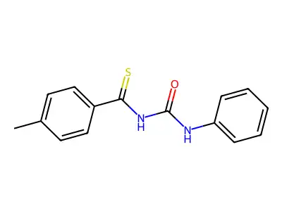 4-Methyl-N-(phenylcarbamoyl)benzene-1-carbothioamide structure