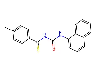 4-Methyl-N-[(naphthalen-1-yl)carbamoyl]benzene-1-carbothioamide structure