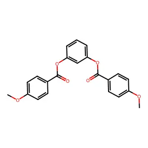 3-(4-Methoxyphenylcarbonyloxy)phenyl 4-methoxybenzoate structure