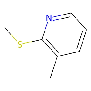 3-Methyl-2-(methylsulfanyl)pyridine structure