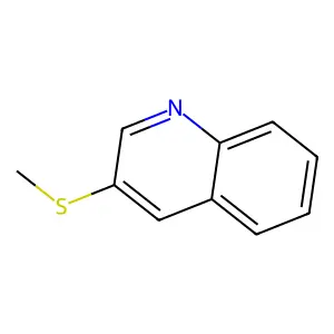 Quinoline, 3-(methylthio)- structure