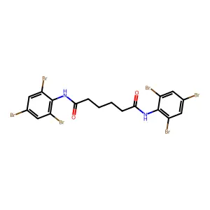 N,N'-双(2,4,6-三溴苯基)己二酰胺 structure