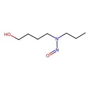 Propyl(4-hydroxybutyl)nitrosamine structure